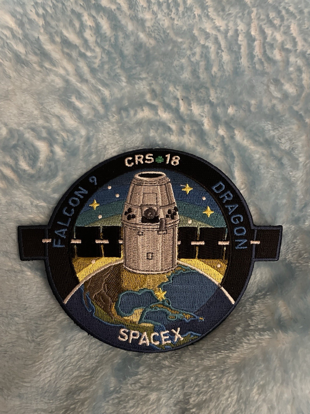 SpaceX Falcon 9 Dragon CRS-18 2019 NASA Mission Patch.