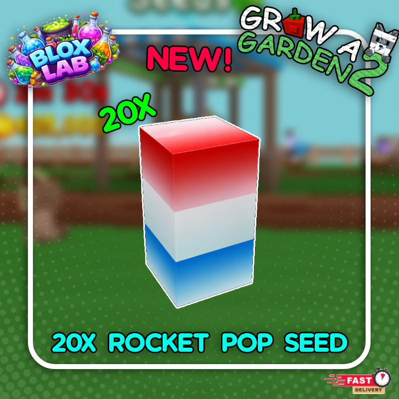 💸Grow a Garden 2 20X Rocket Pop Seed FAST DELIVERY 🚚 BRAND NEW AND CHEAPEST