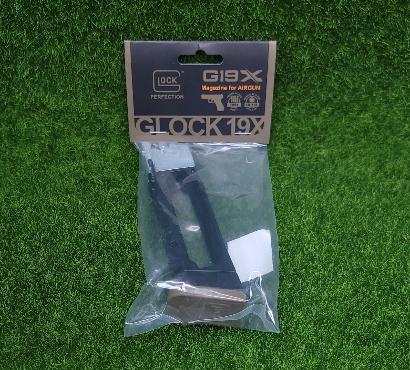 Umarex GLOCK 19X Gen5 .177 BB 18rd Mag CO2 Air Pistol Magazine, Coyote - 2255213