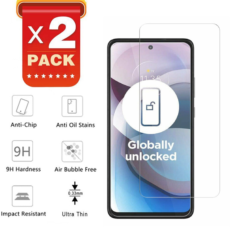 2x Tempered Glass Screen Protector for Motorola One 5G Ace/Moto G 5G