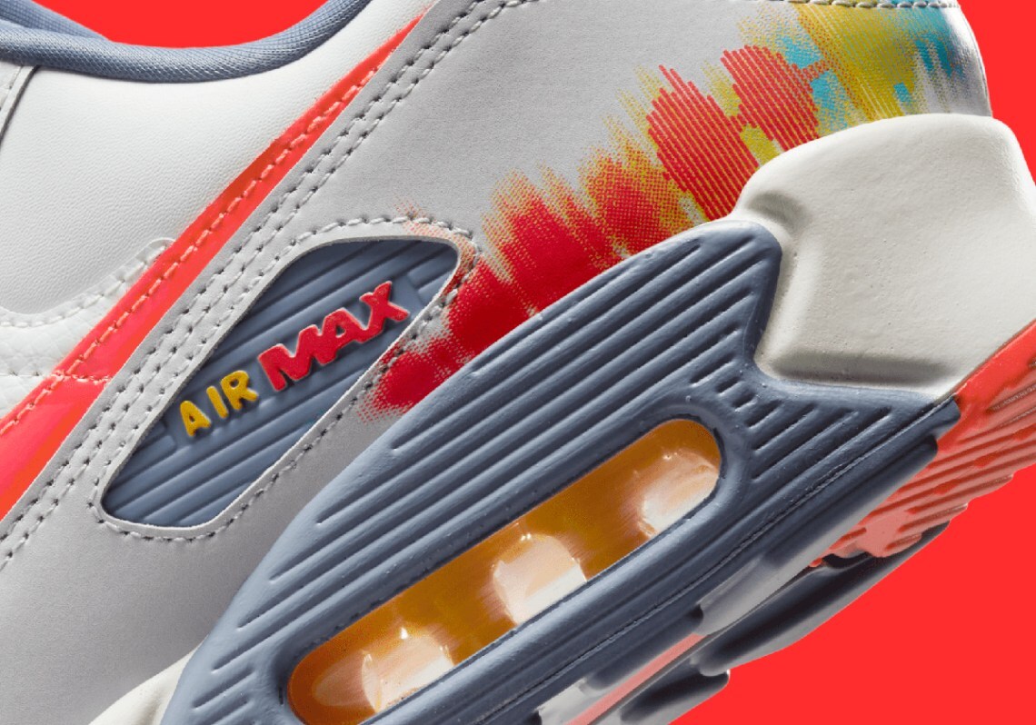 Nike Air Max 90 PRM Sound Wave Summit White Crimson Nby HJ9147-121 sz 11 Men's