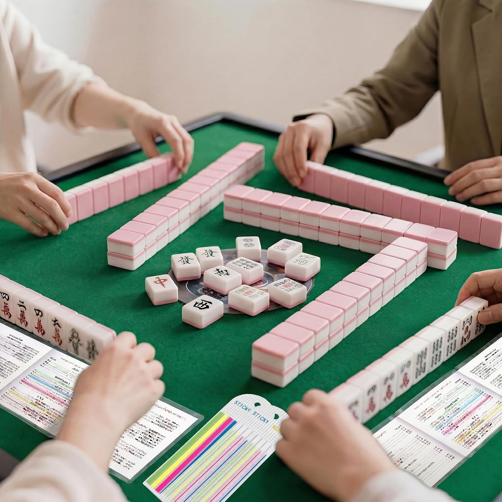 320 PCS Mahjong Card Highlighter Tape - Writable & Reusable Markers
