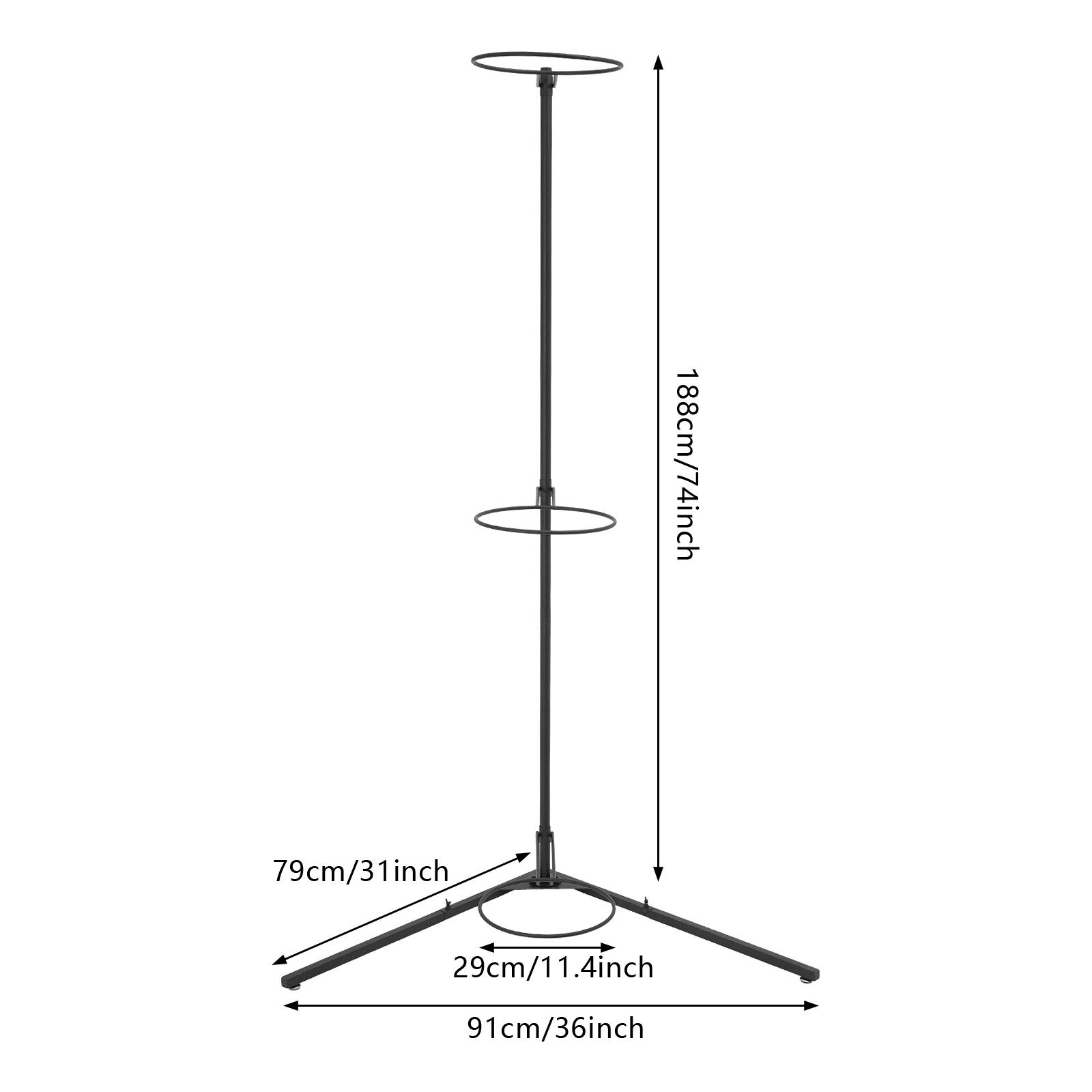 Stability Ball Rack, Exercise Ball Stand, Gym Ball Storage Stand 3 balls