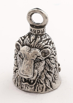 Lion GUARDIAN BELL w/ 2 Legend Cards Good Luck & Motorcycle