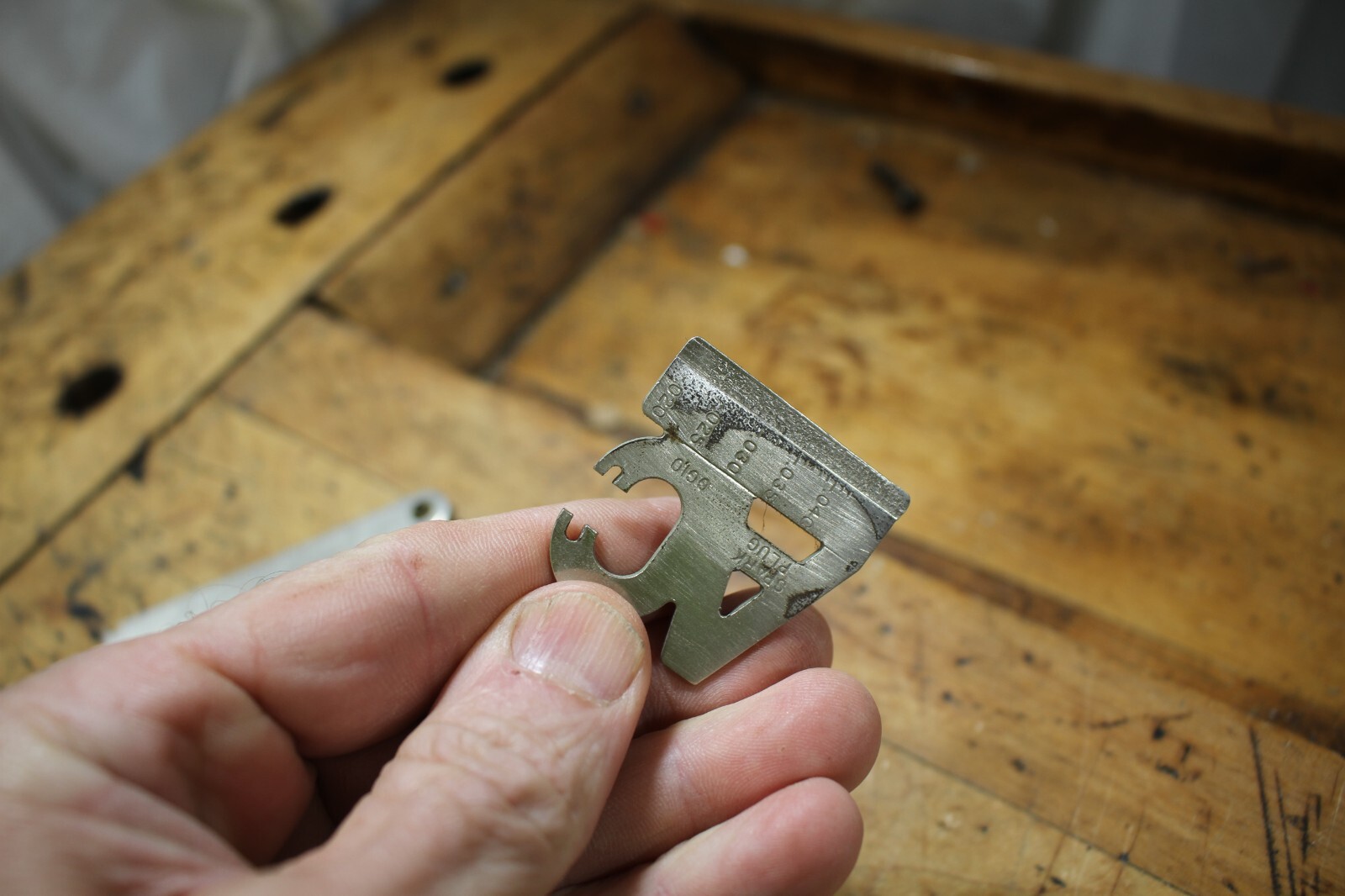 AC Spark Plug Gap Tool, vintage AUTOLITE Gap Tool