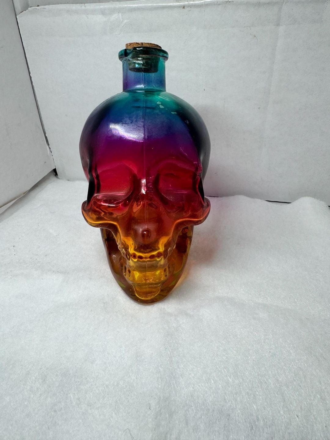 Crystal Head Vodka Pride Edition Limited Rainbow Glass Skull Bottle