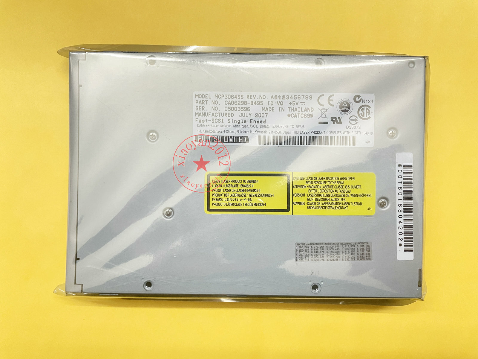 Fujitsu MCP3064SS 640M MO magneto-optical disc drive 50-pin SCSI interface