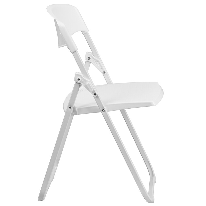 White Plastic Folding Chair