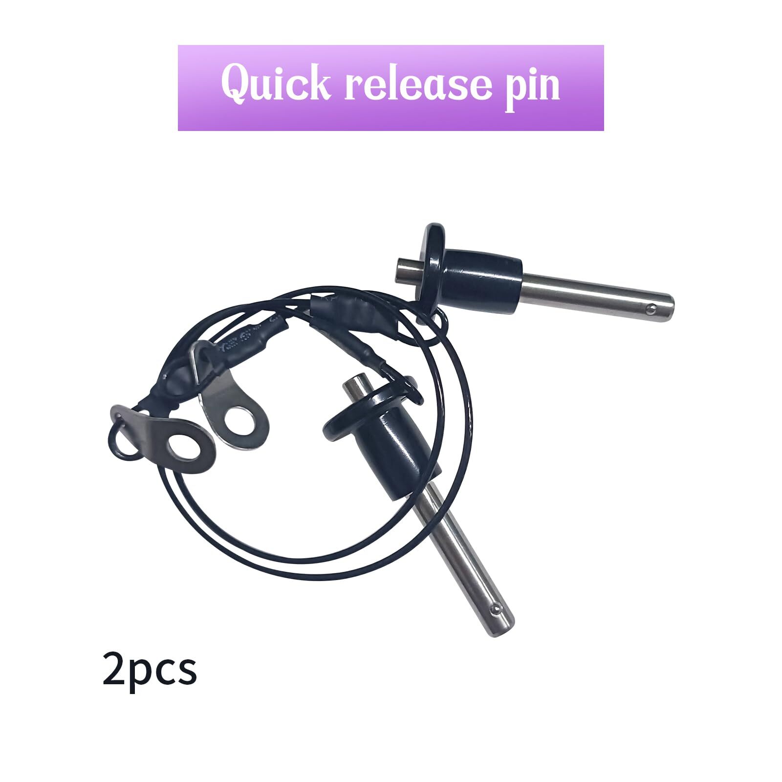 2Pcs 304 Stainless Steel Ball Locking Pins Push-Button Locking Quick Release ...