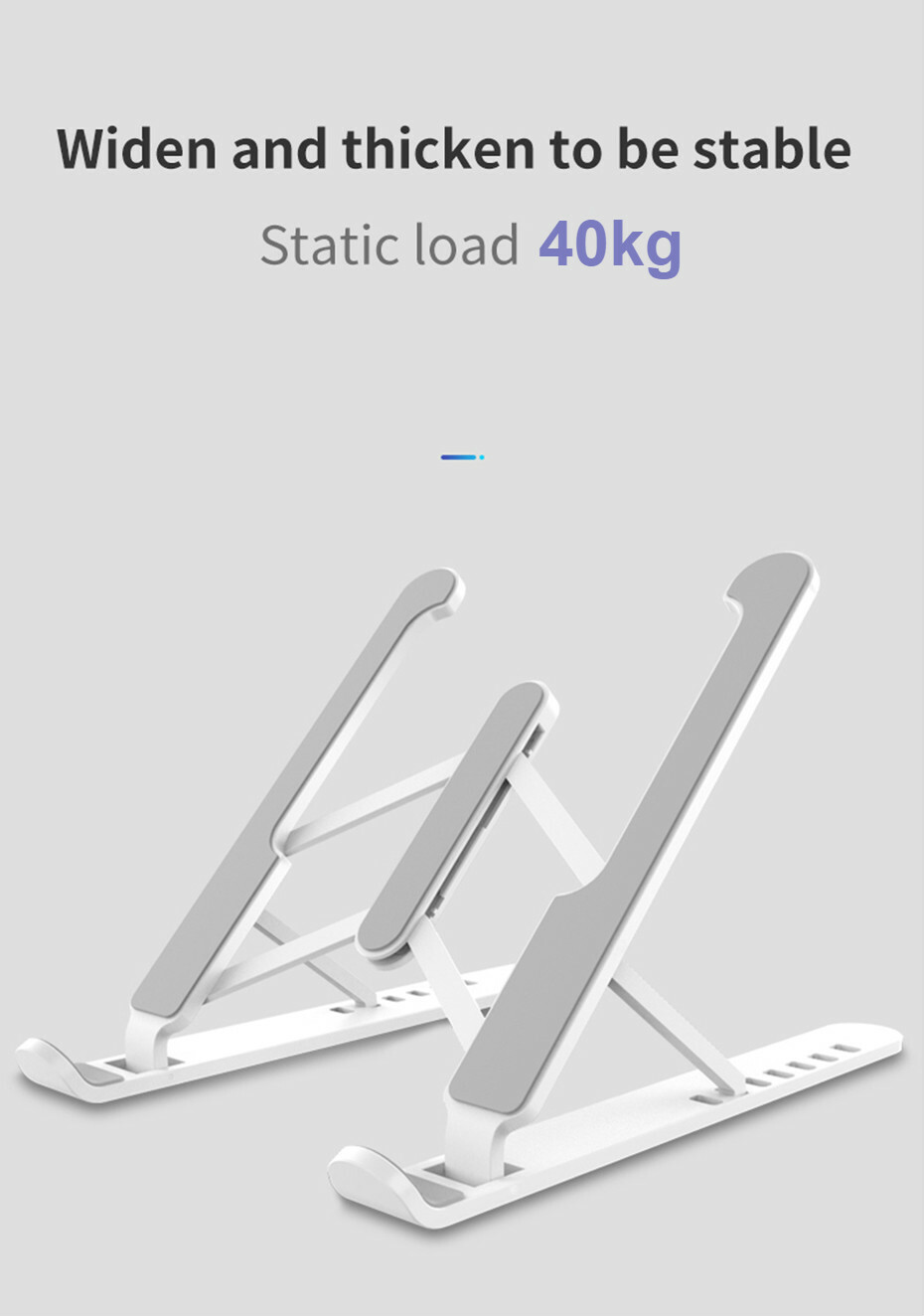 Portable Laptop Stand ABS Notebook Support Bracket Riser Cooling Hold A+