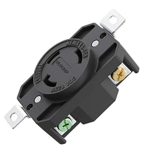 Generator Twist Lock Turnlok Outlet, 30 Amp NEMA L5-30R Locking Receptacle