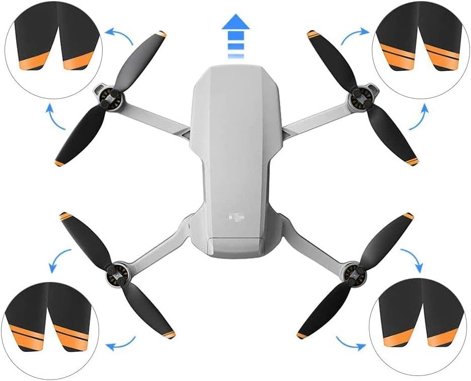 24 Pcs DJI Mini 2 SE Mini 4K Propellers Low Noise Quick-Release Drones Blades