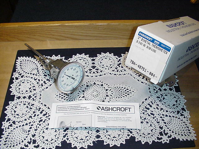 Ashcroft 7BA-48751-004 Bimetal Thermometer 3 Inch, 30/130F / 0/55C, 30 EI NEW!