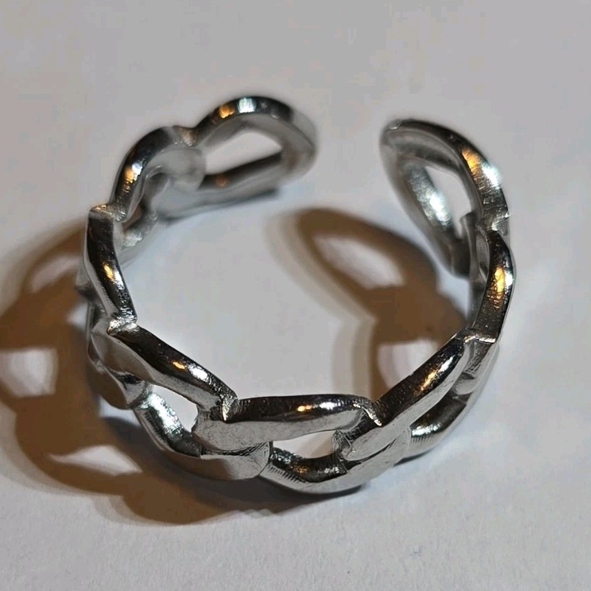 Silver Adjustable Chain Toe Ring Metal Fashion Jewelry Accessory