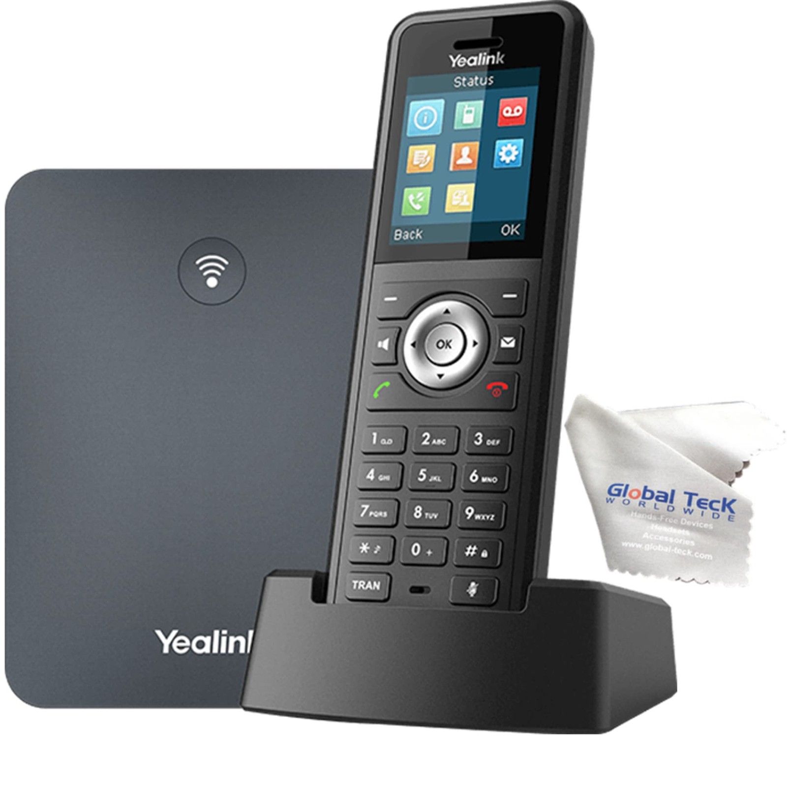 Yealink W76P DECT VoIP Cordless Business Phone System W56H Handset Bundle