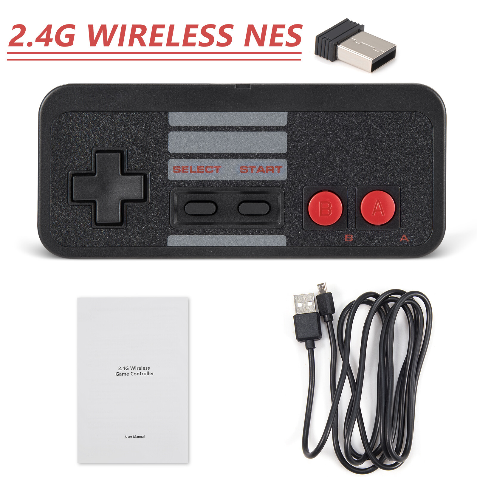 USB SNES Gamepad NES N64 NGC Controller for PC Mac Raspberry Pi Wired/ Wireles
