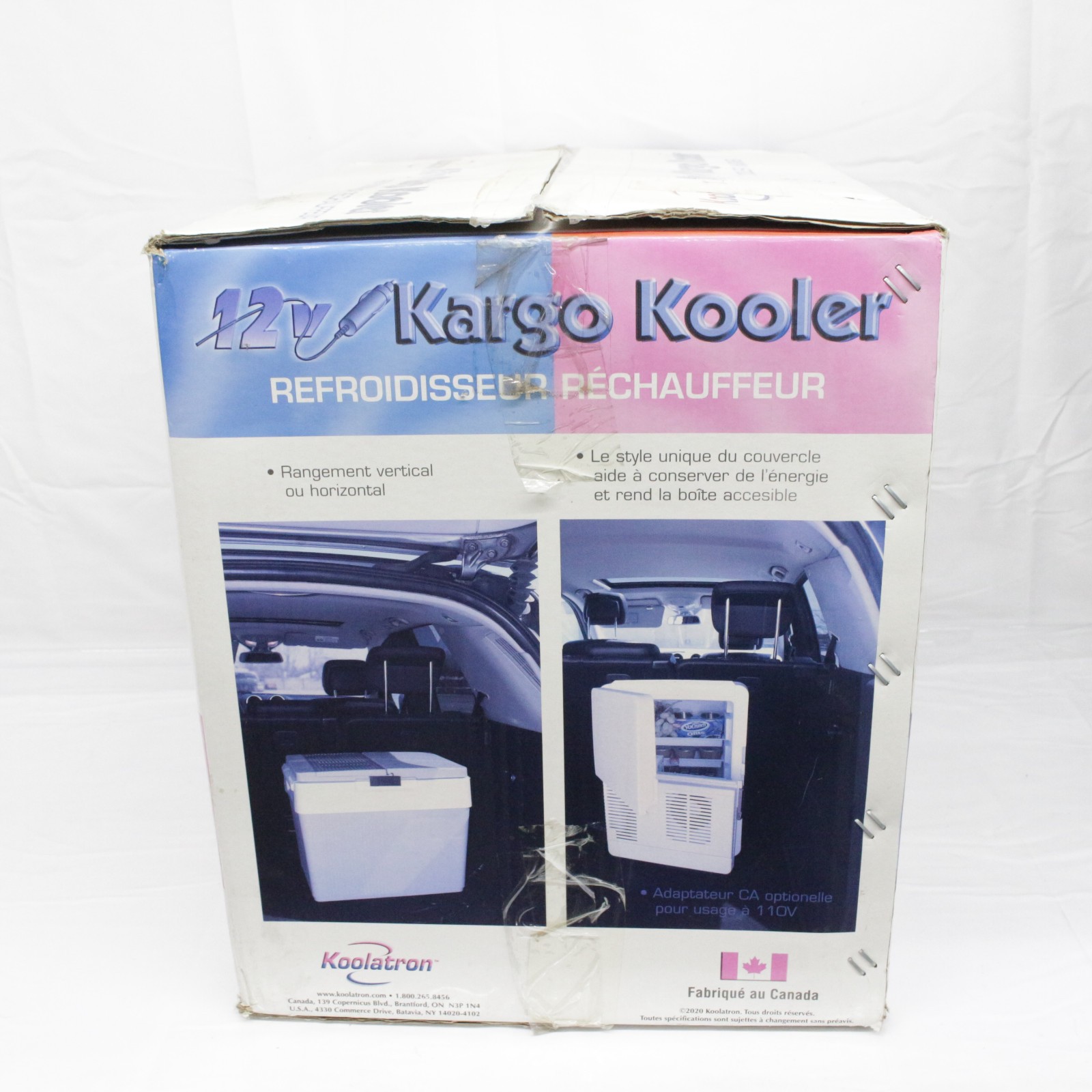 Koolatron Portable Car Cooler Warmer Iceless 12V 33 Quart 31 L White