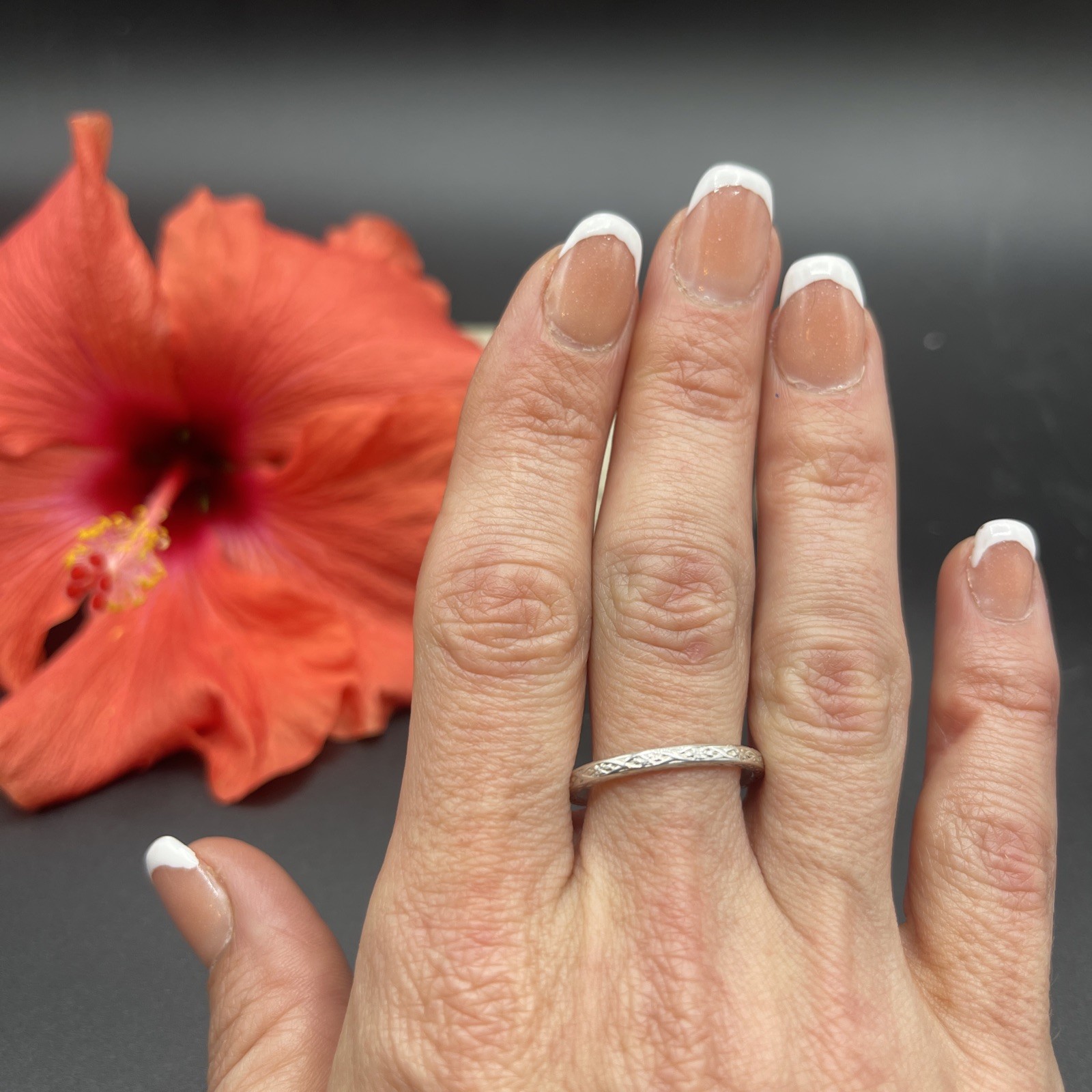 Stunning Unique Handmade 925 Sterling Silver Stackable Band Ring #B107
