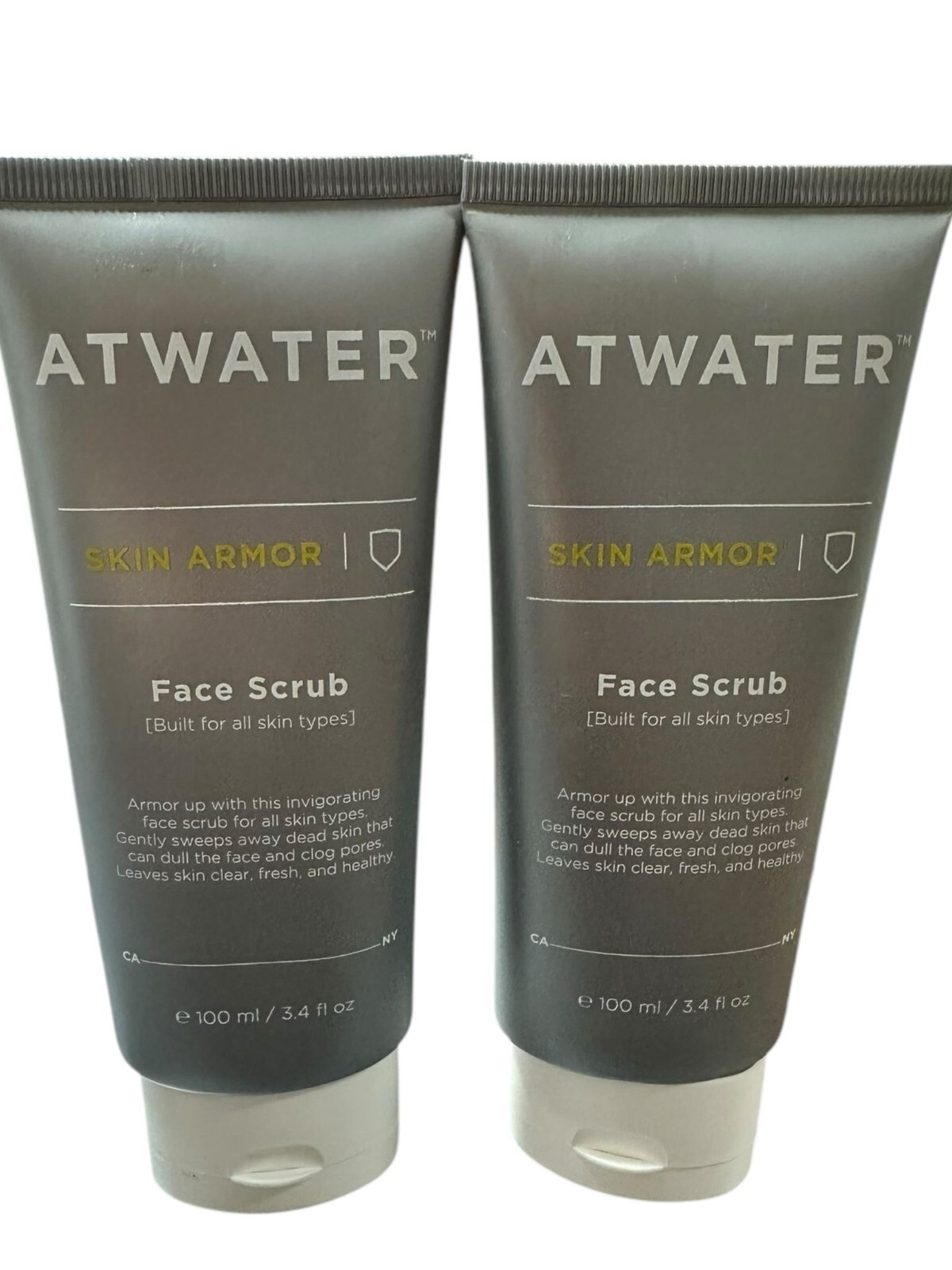 New Atwater Skin Armor Face Scrub 100ml / 3.4oz each (2 Pack)