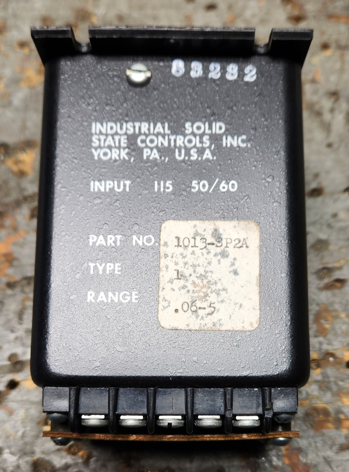 Industrial Solid State Controls 1013-SP2A Relay .6-5Sec Type 1