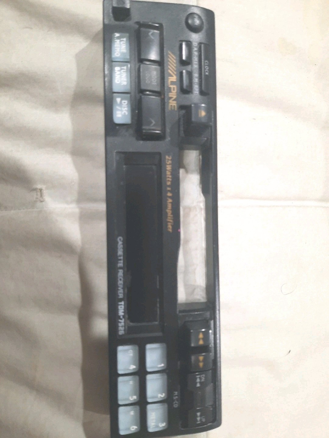 Alpine Tdm7526 Faceplate High-end Radio Mercedes BMW Acura Infiniti Nissan Cadil