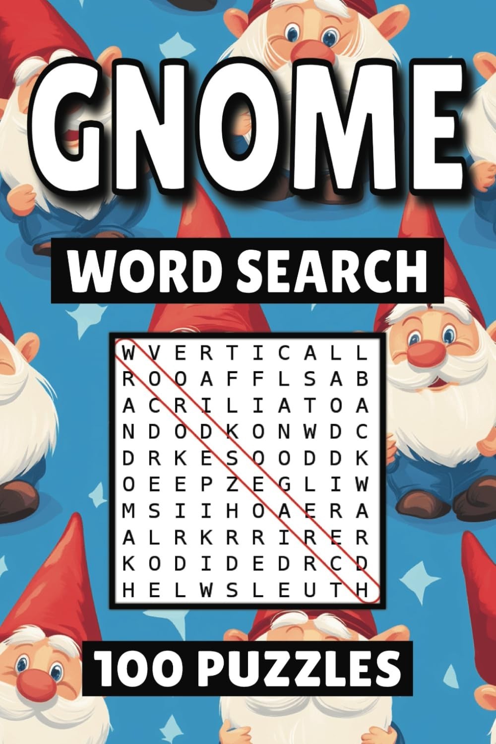 Gnome Word Search: 100 Pages of Fantasy Puzzles, Word Scramble, Word Find, and V