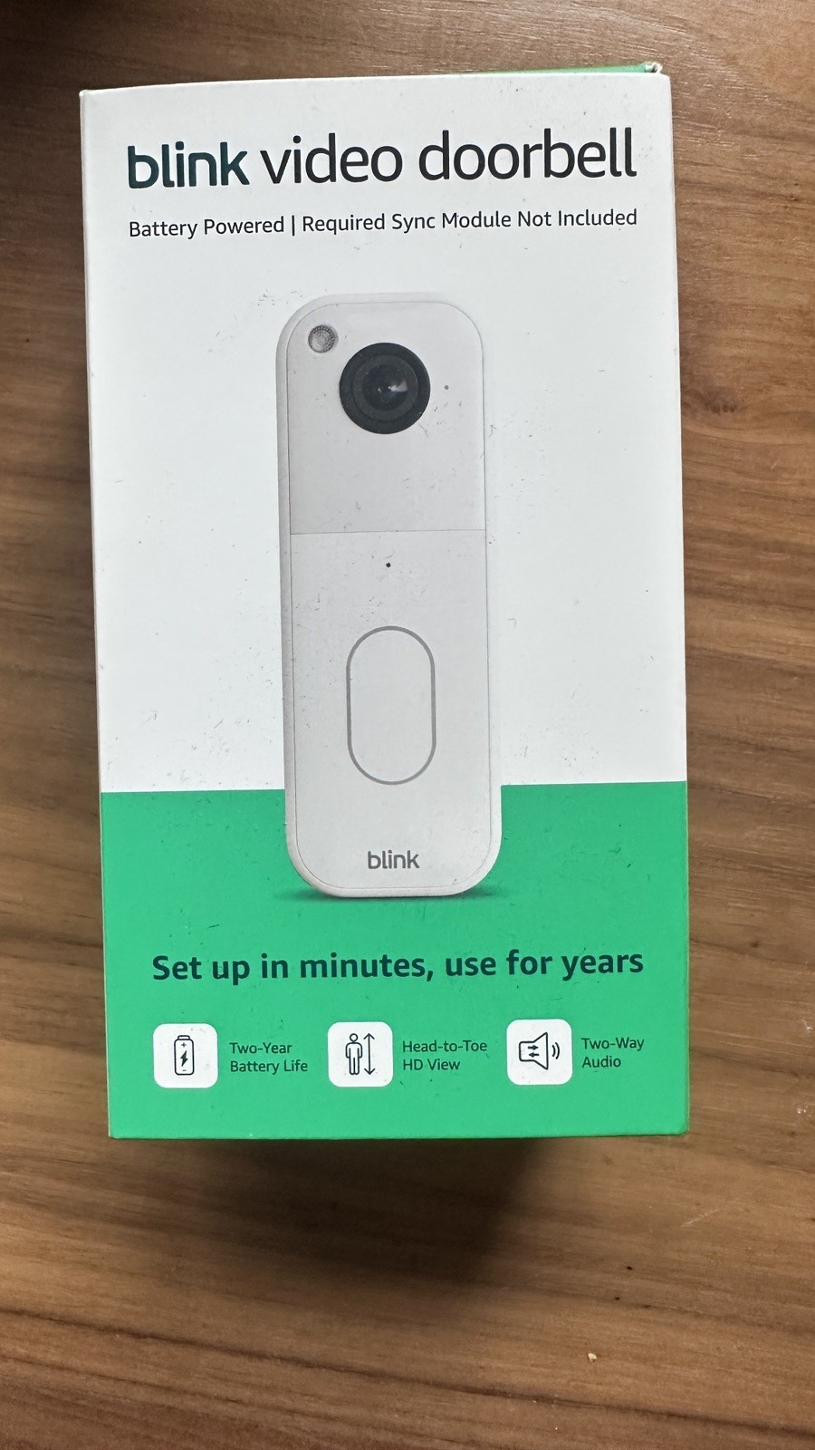 BLINK  WIRELESS HOME SECURITY (WHITE) (2nd Gen/2025 MODEL) VIDEO DOORBELL *NEW*