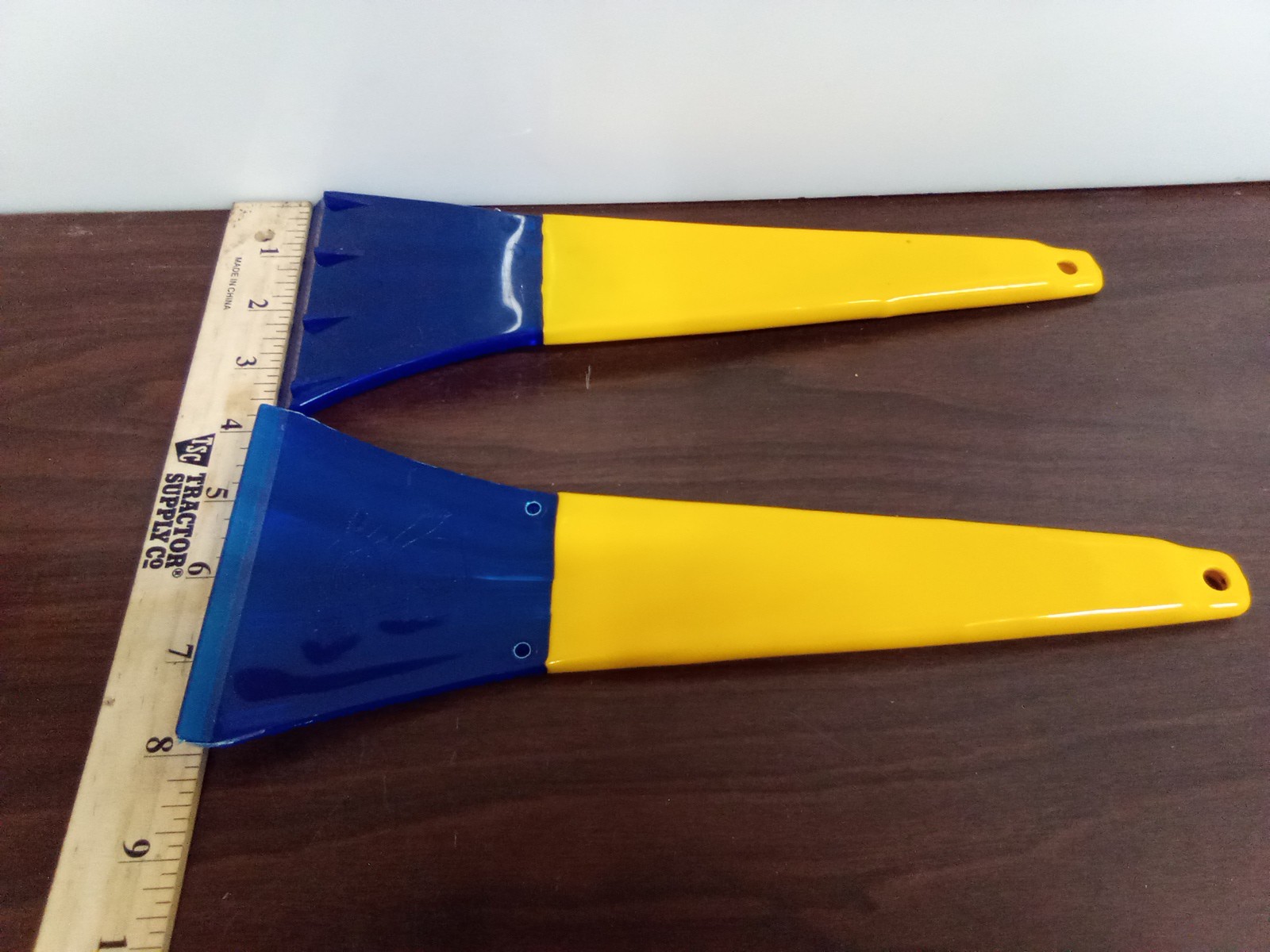 Yellow Windshield Scrapers Set Of 2 Free Shipping