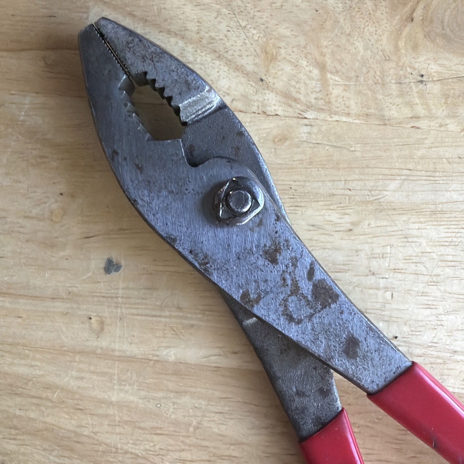 Mac Tools 10" Adjustable Slip Joint Pliers Red Handle P301950 READ!