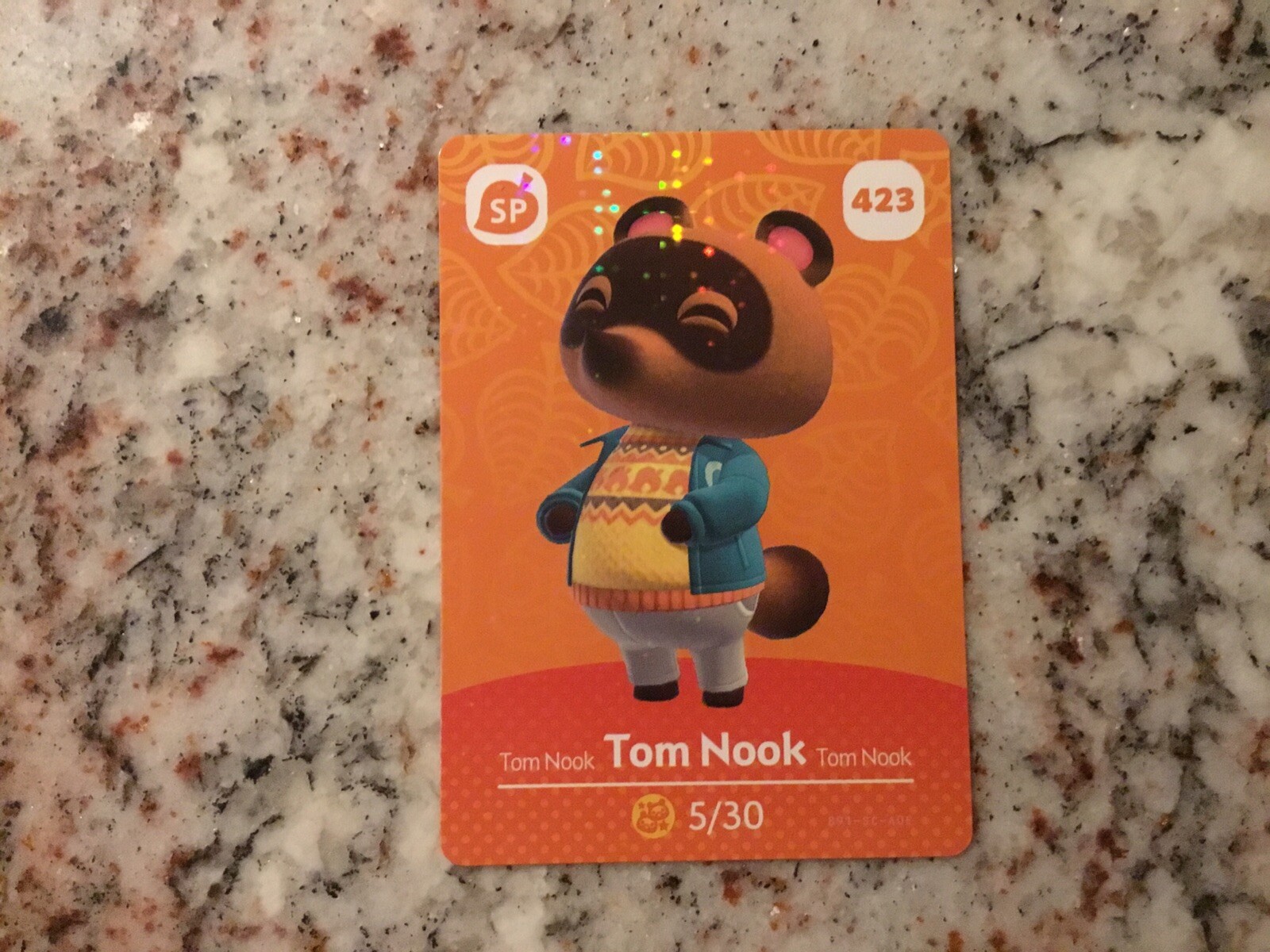 423 TOM NOOK Animal Crossing Amiibo Authentic Nintendo Mint Card From Series 5