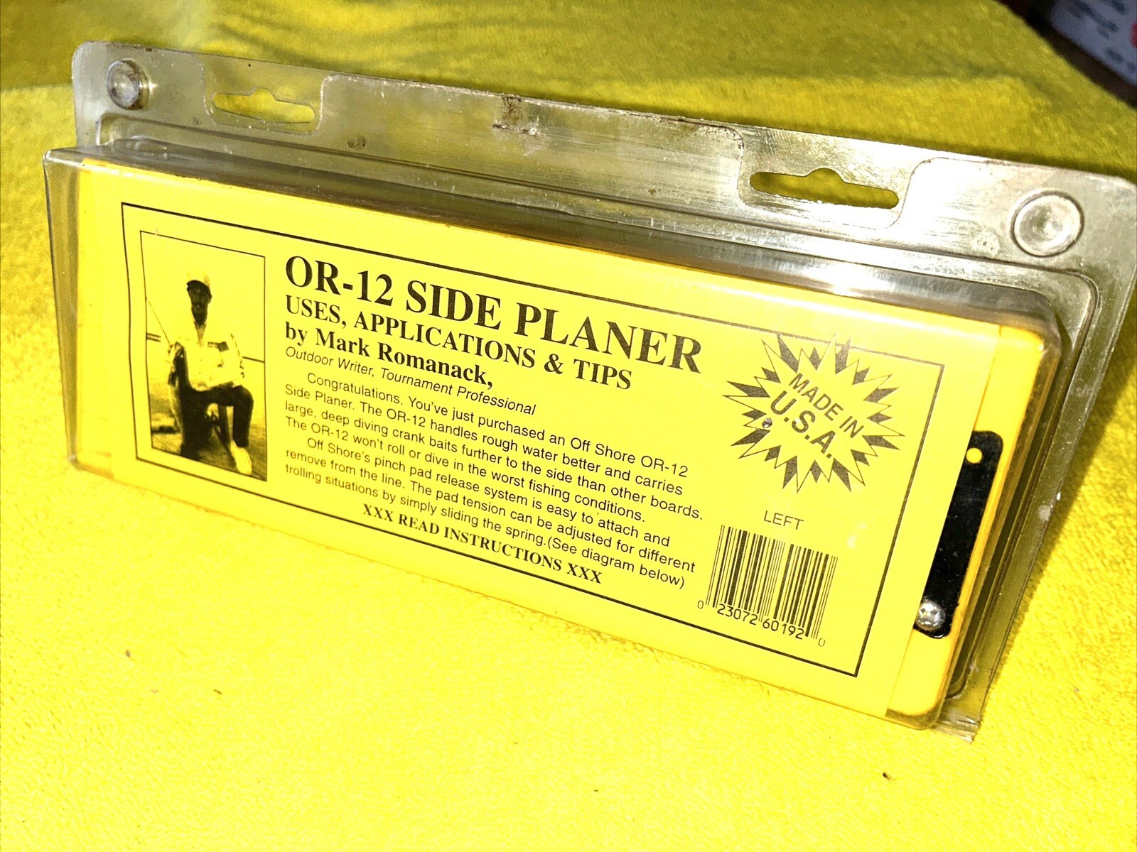 Original Off Shore Side Planer Left Board Trolling Fishing OR-12 Made in the USA