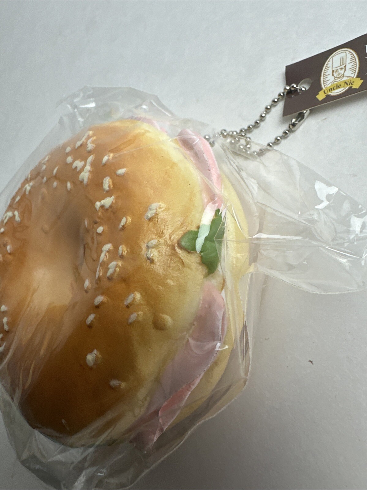 Uncle Nic’s N De Bakery Bagel Sesame Seed Everything squish Charm Sandwich