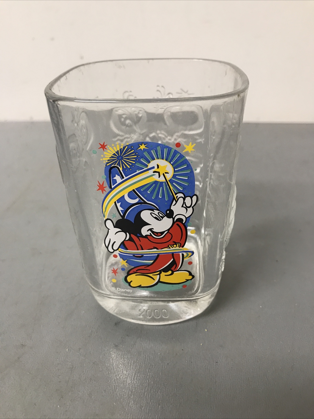 Vintage McDonald 2000 Walt Disney World Celebration Glass Epcot Mickey Mouse