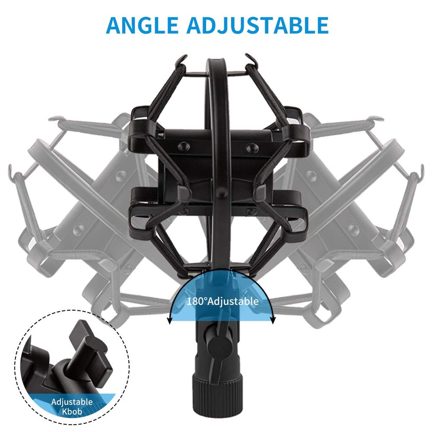 Microphone Shock Mount for 21mm-23mm Small Diameter Size Instrument Condenser...