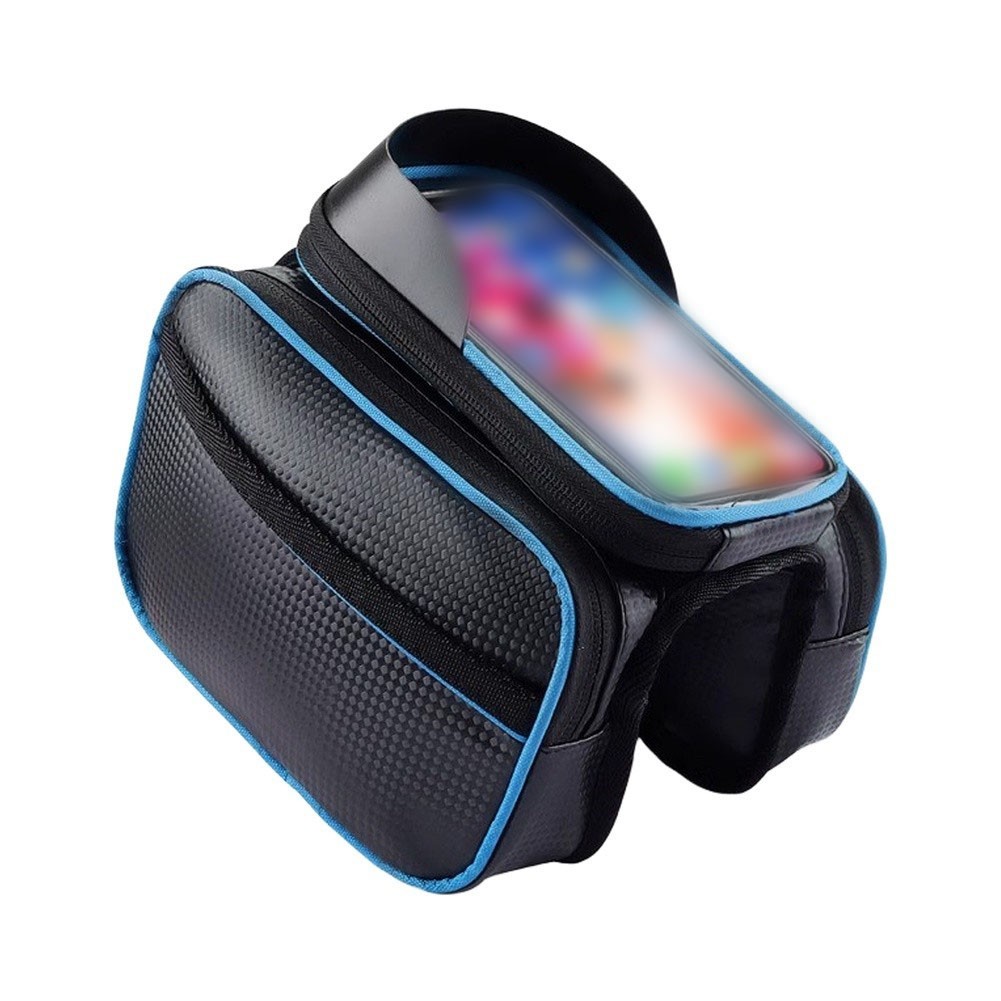 Bike Front Frame Pouch with Glued Membrane Waterproofing 18.5x10cm Size