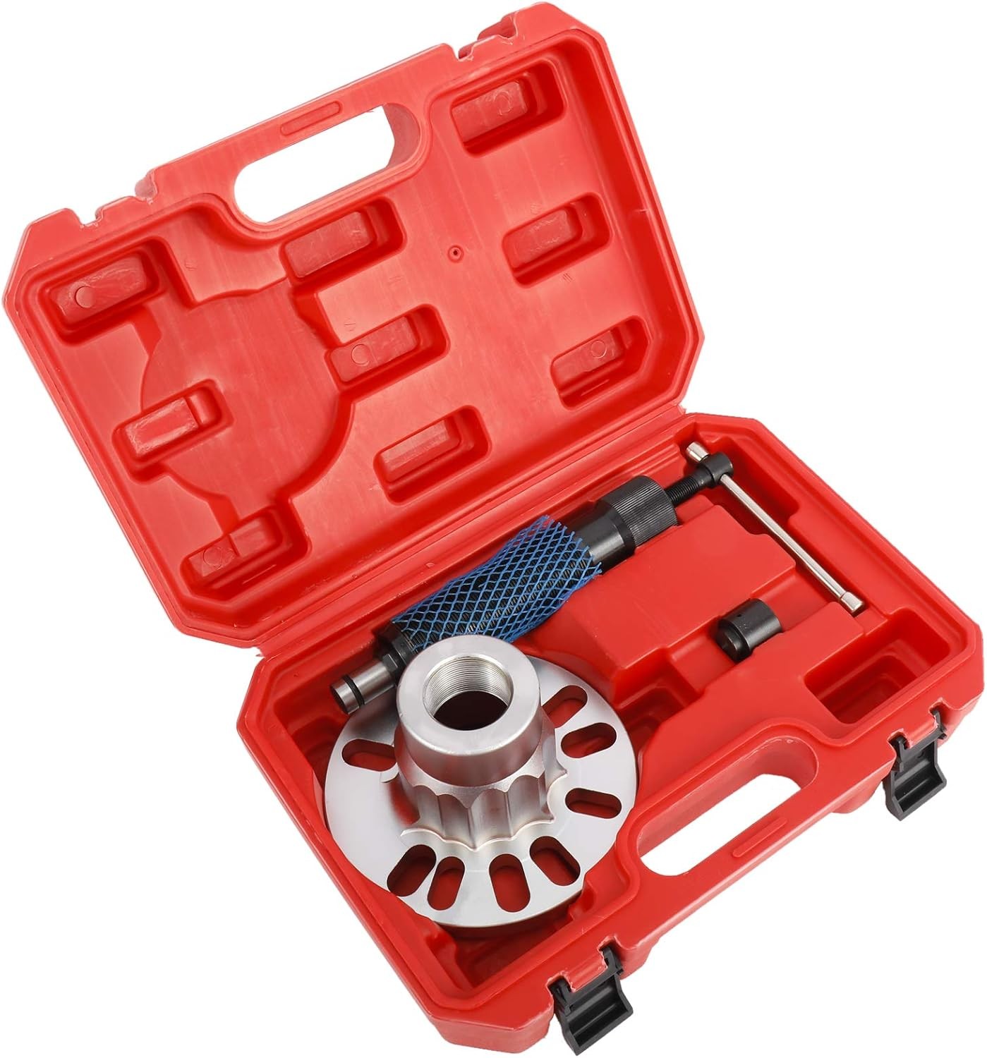Hydraulic Wheel Hub Press Shaft Puller with Hammer Tool Kit 10 Ton 4 and 5 Hubs