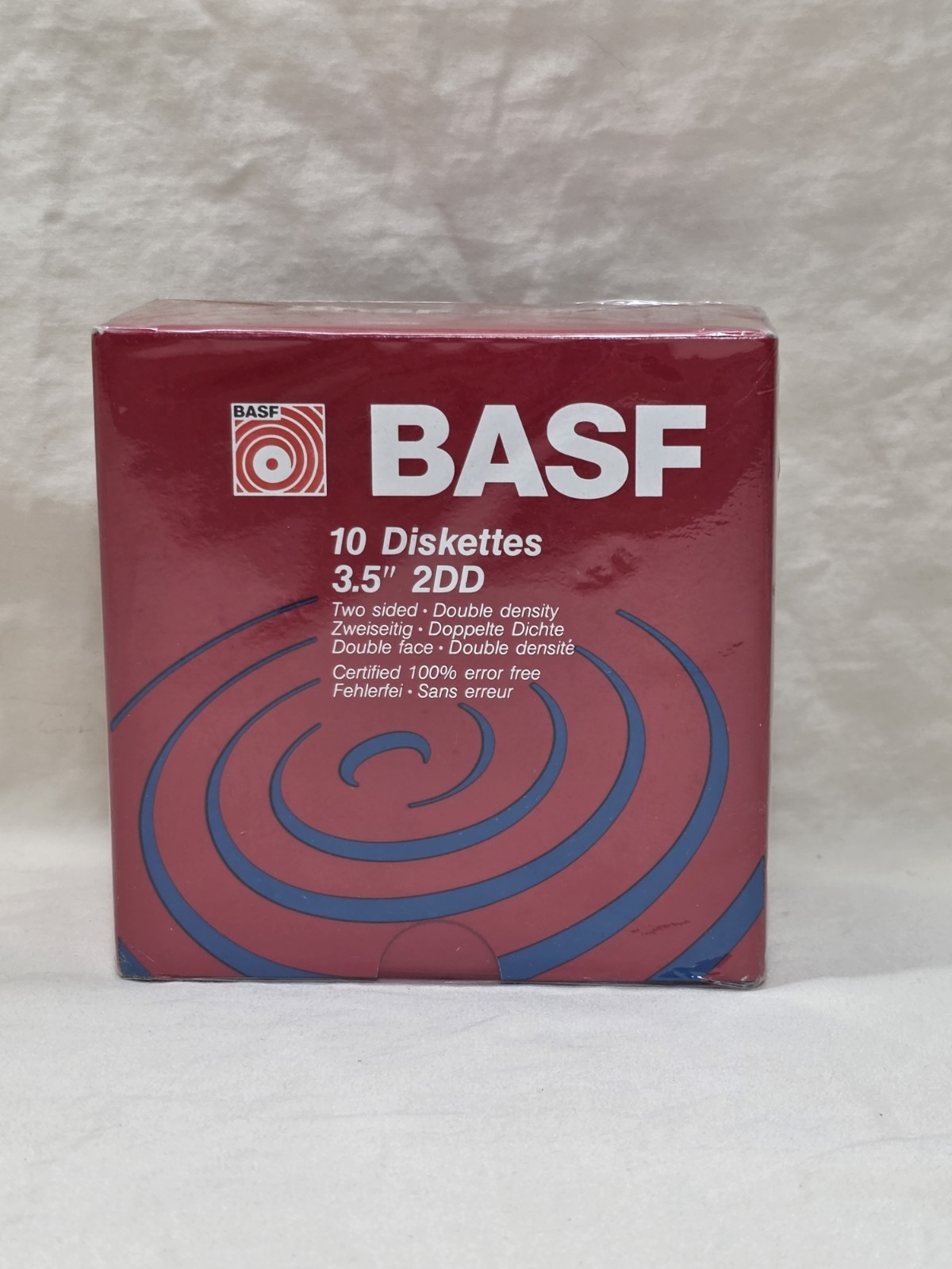 BASF 3.5" 2DD Box of 10 Diskettes BRAND NEW SEALED