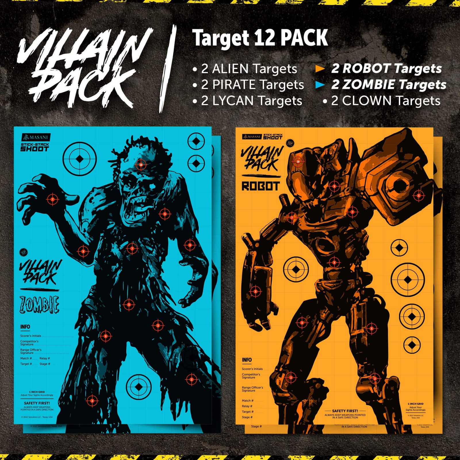 Masani Villain - 12 Pack - 2X - Range Fun For All