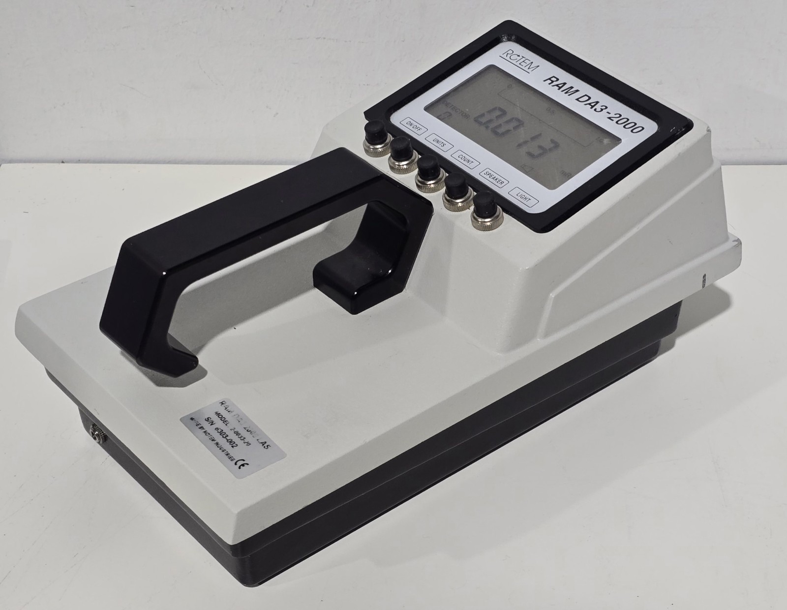Rotem RAM DA 2000 Radiation Survey Meter DA3-2000 Model 2-033-20