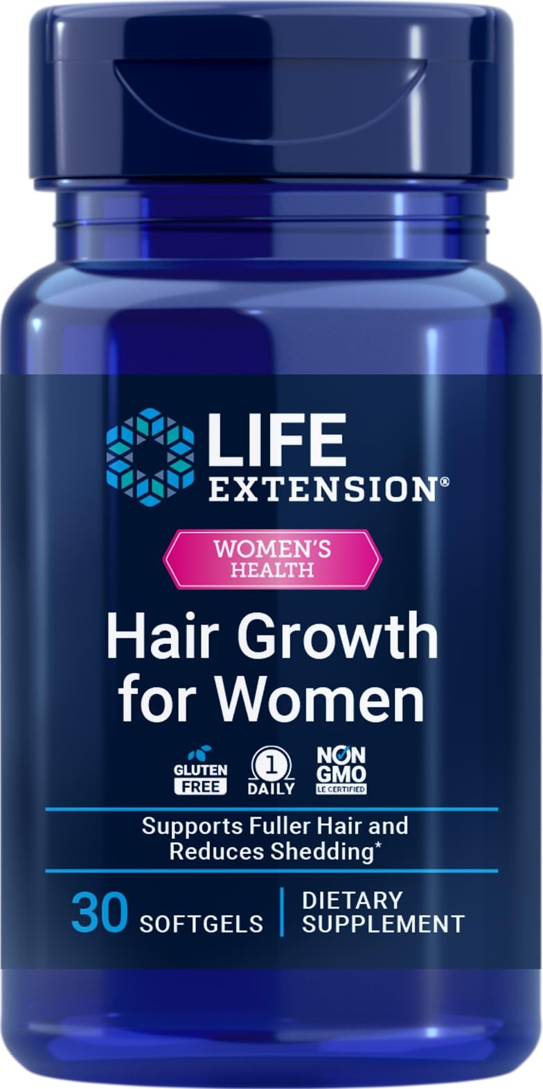 Life Extension Hair Growth for Women, hair growth supplement, fullness and densi
