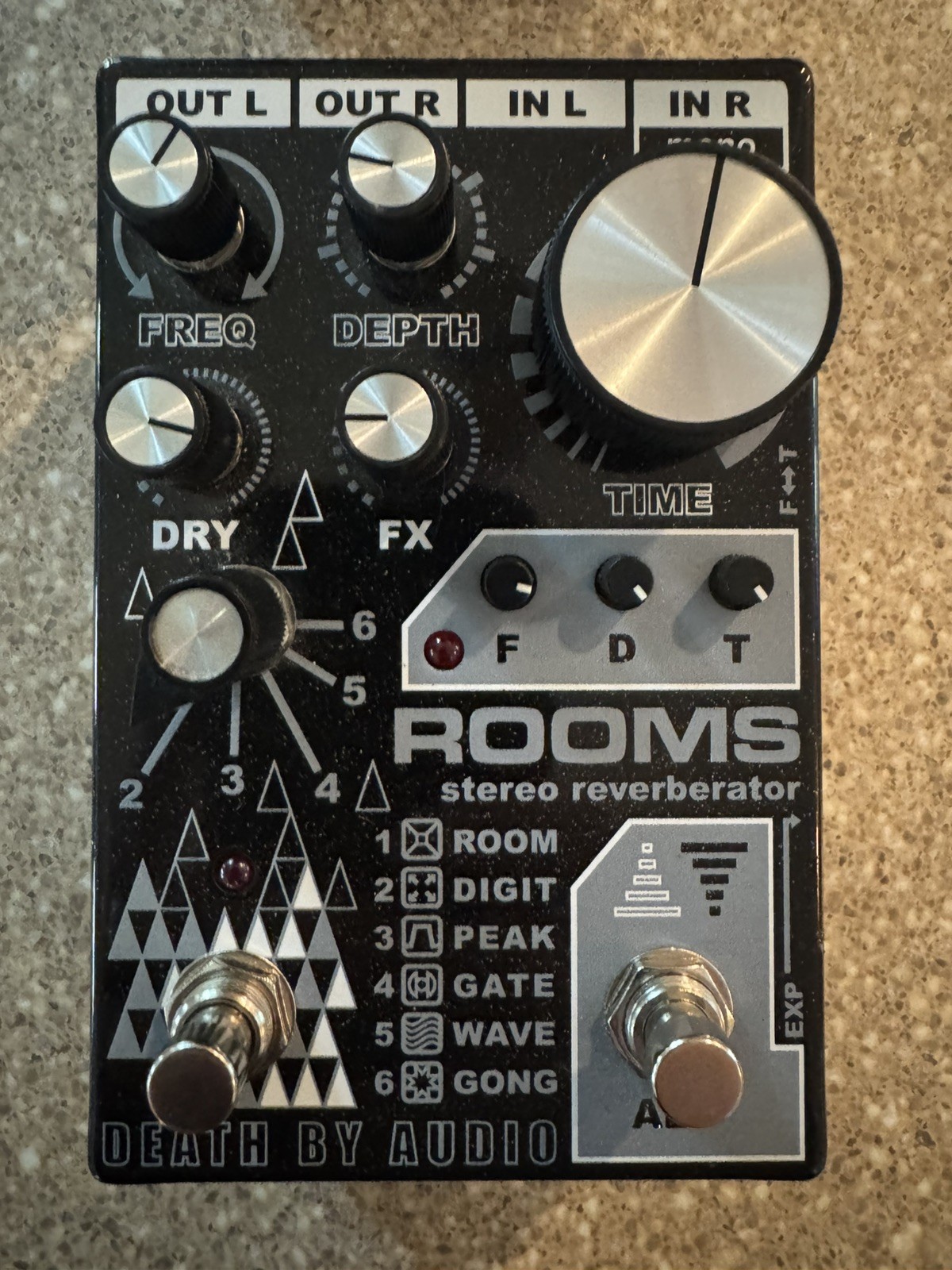 DEATH BY AUDIO ROOMS digital srereo reverb w/ Box