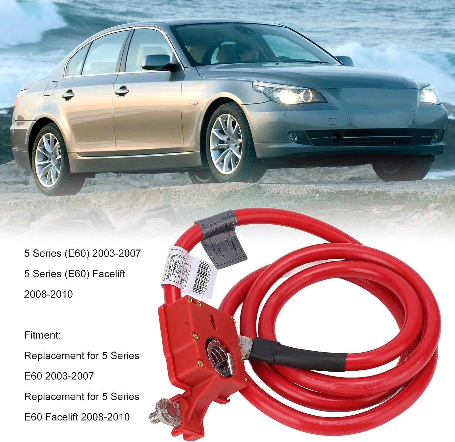 Positive Battery Cable for BMW E60 5 Series 525i 528i 530i 535i 550i 61126989780