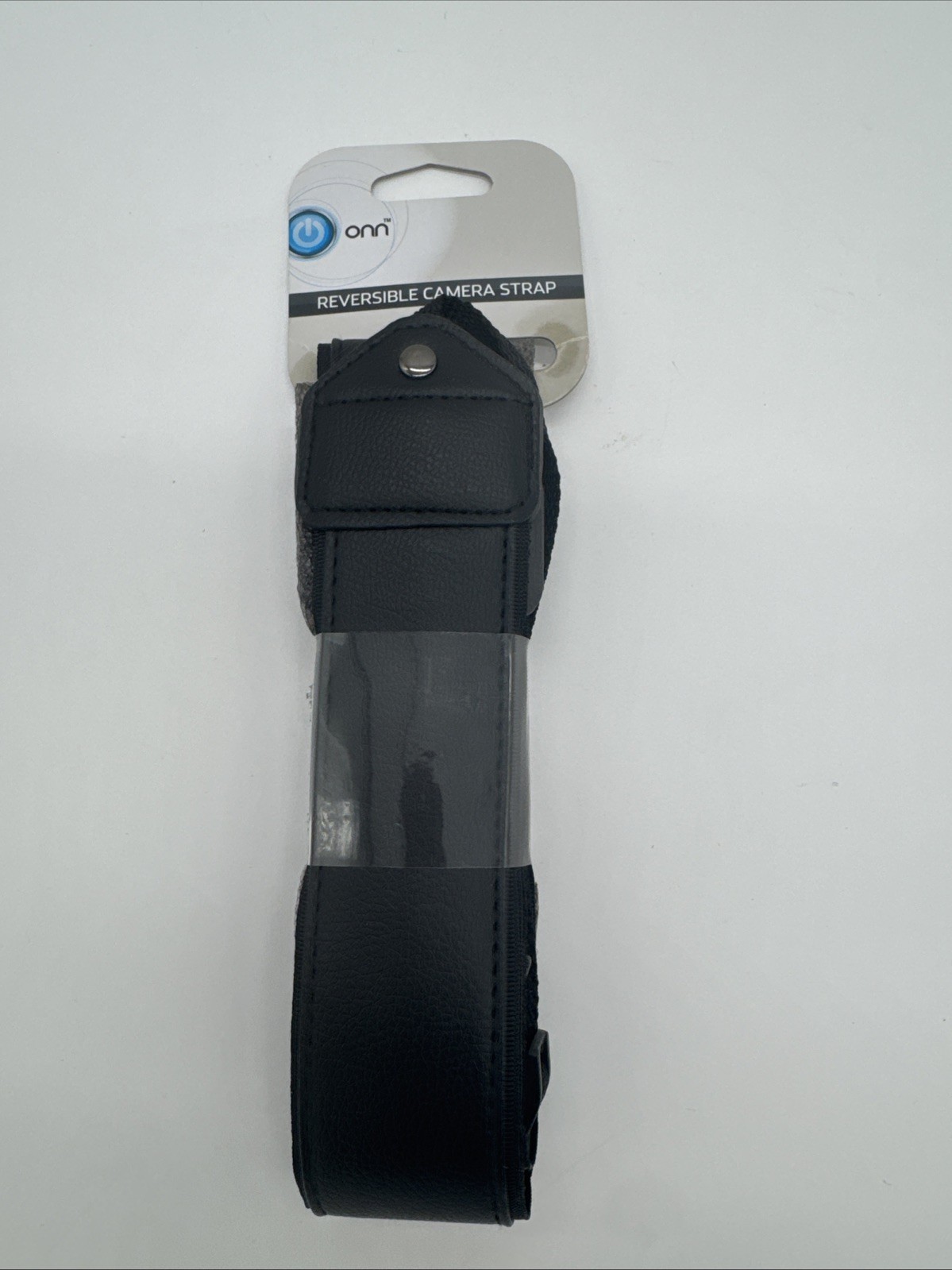 New Onn Reversible Dslr Camera Neck Strap 4' 9" Black Grey Supports Up To 70lbs