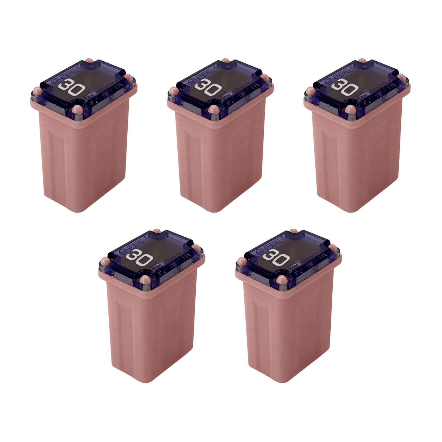 30 Amp M-Case Micro FMM Fuse 15mm for Pickup Trucks, Cars and SUVs (30A, 5 Pa...
