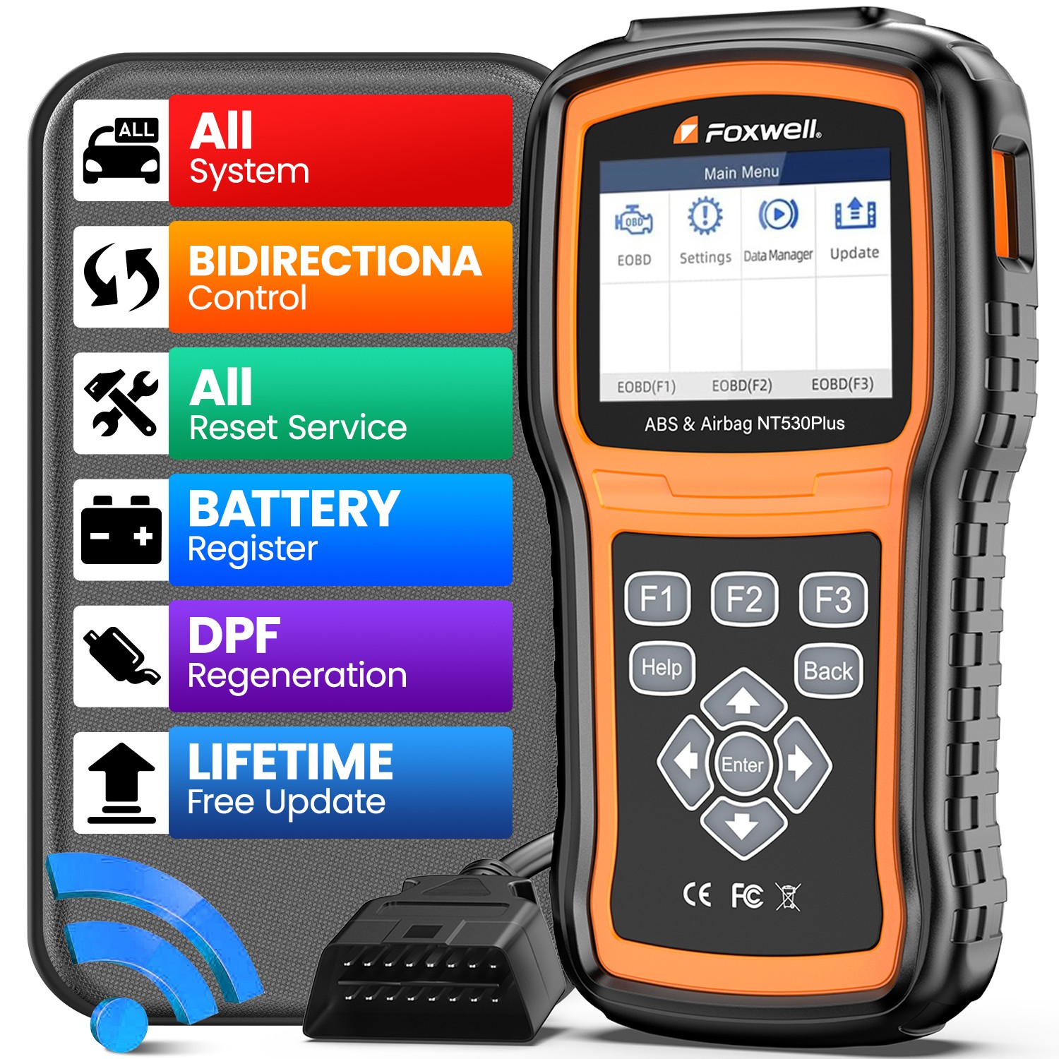 2026 FOXWELL NT530 Plus for Ford Bidirectional OBD2 Scanner Car Diagnostic Tool