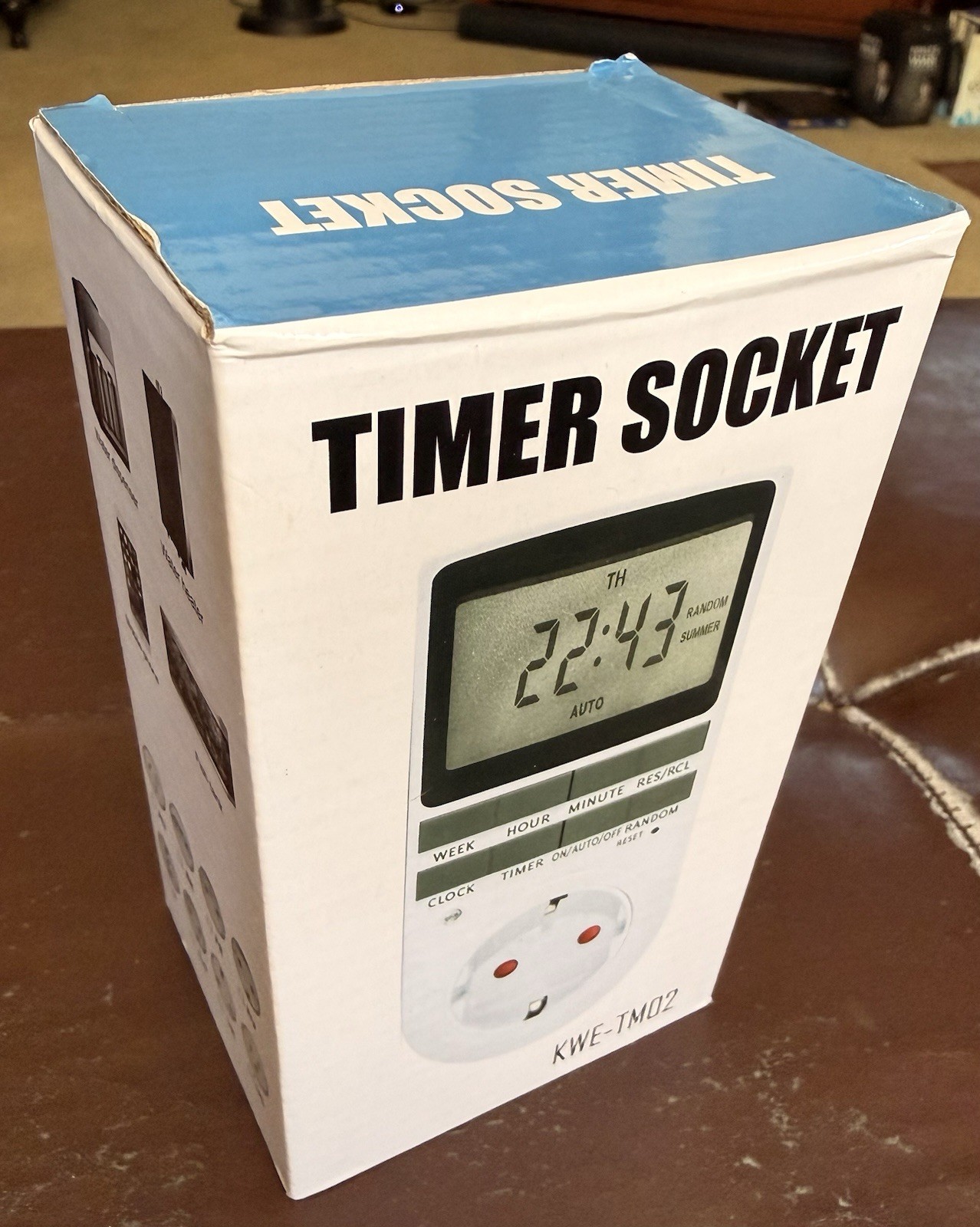 12/24 Hour Digital Timer Socket/Switch - 120V 15A KWE-TM02 Tested, Working
