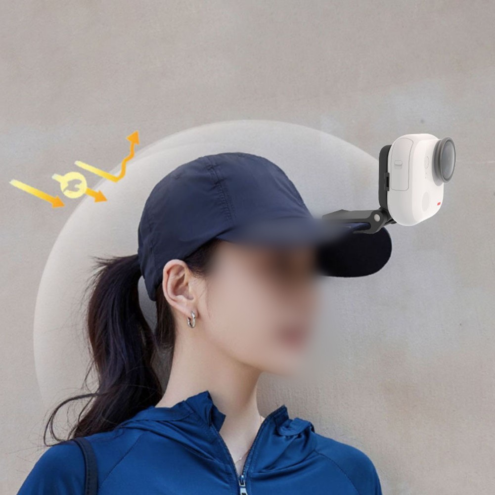 Adjustable Magnetic Hat Clip for Insta360 Go Vertical Horizontal Mount