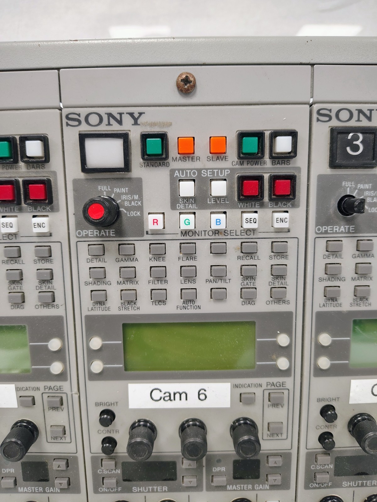(4) SONY REMOTE CONTROL PANEL RCP-TX7 - NO CABLES - UNTESTED