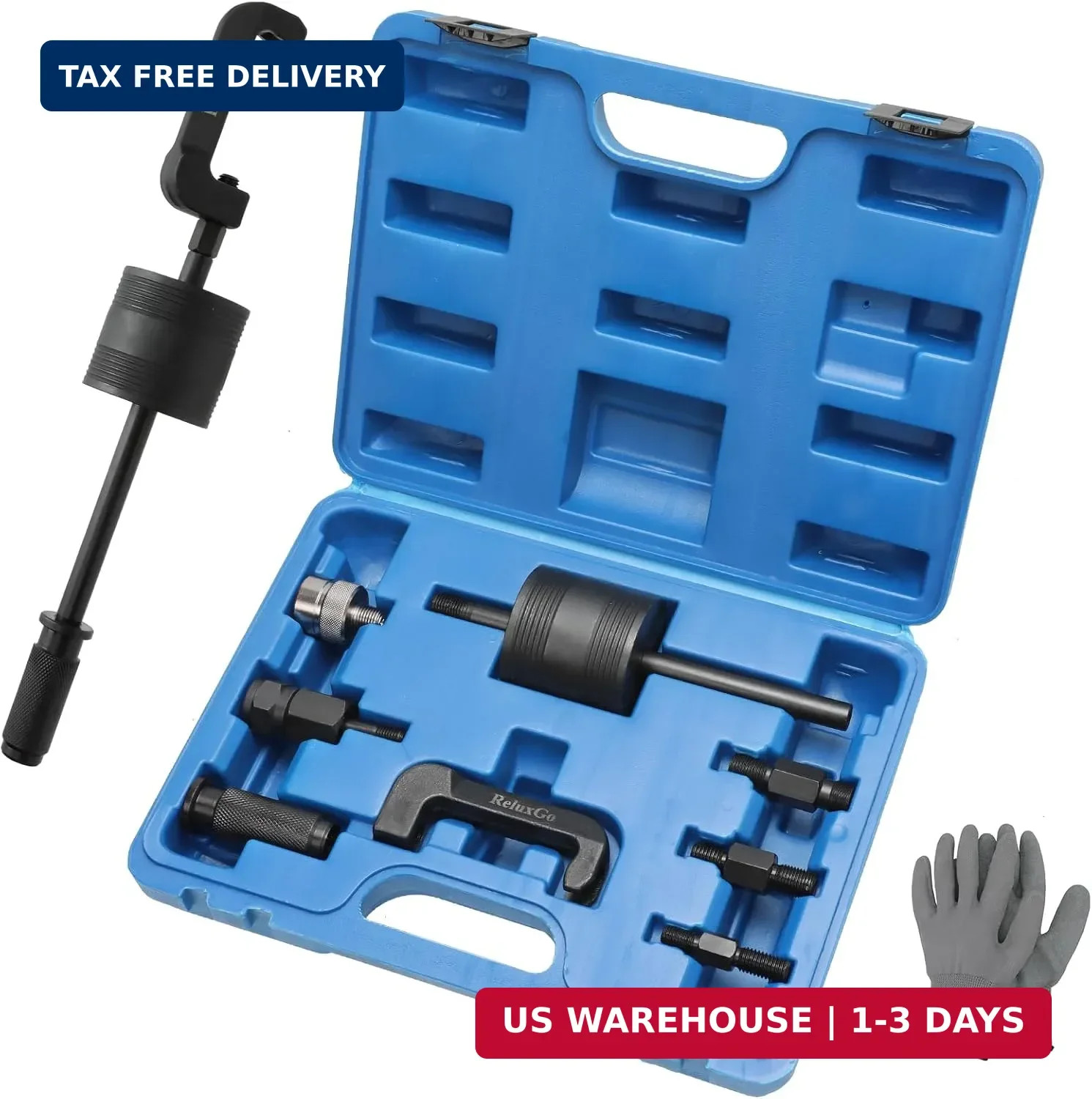 ReluxGo Engine Tools Diesel Injector Extractor Puller Kit Common Rail Tool Slide