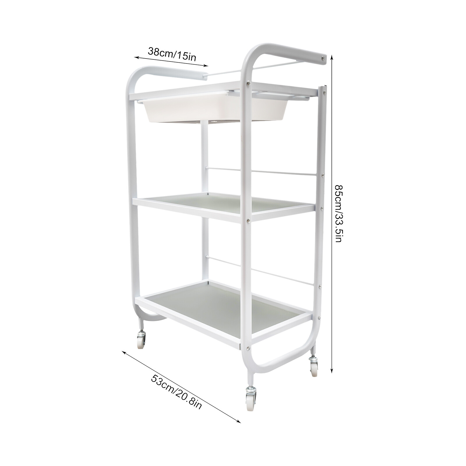 Rolling Trolley Cart Beauty Salon SPA Storage Organizer Stand Wheels Drawer New